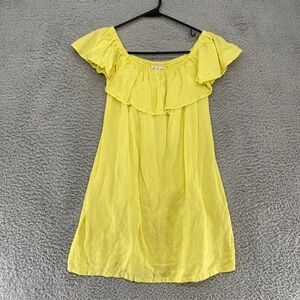 Tommy Bahama Yellow Off-Shoulder Dress